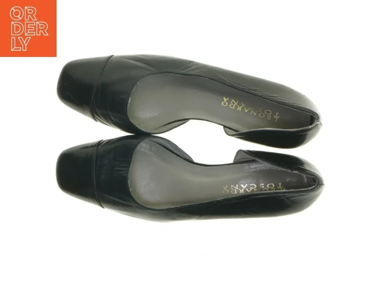 Billede 5 - Sort læderpumps fra Leonardo Toscana (str. 39,5 )