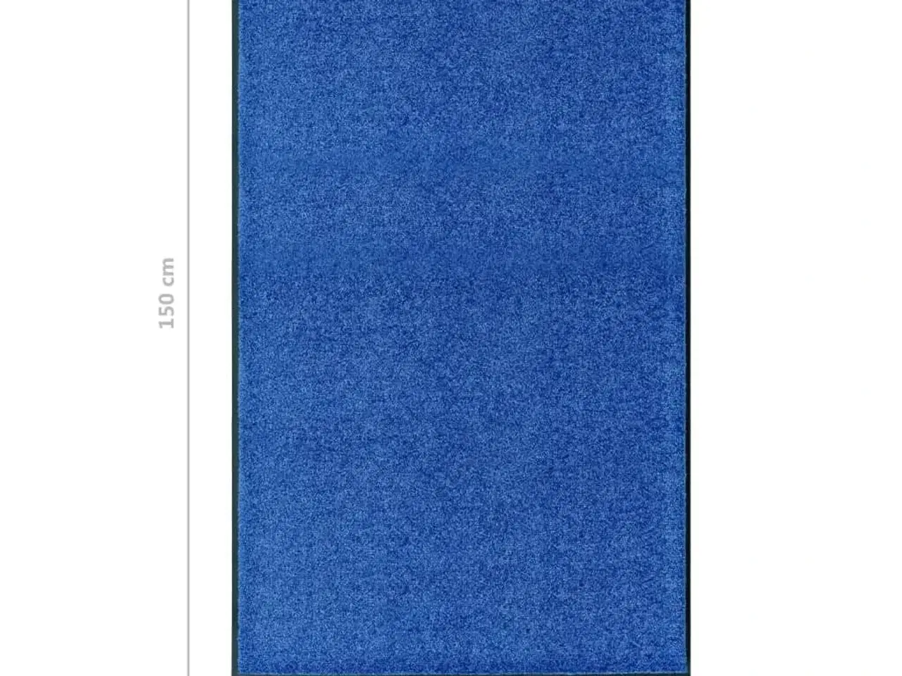 Billede 6 - Vaskbar dørmåtte 90x150 cm blå