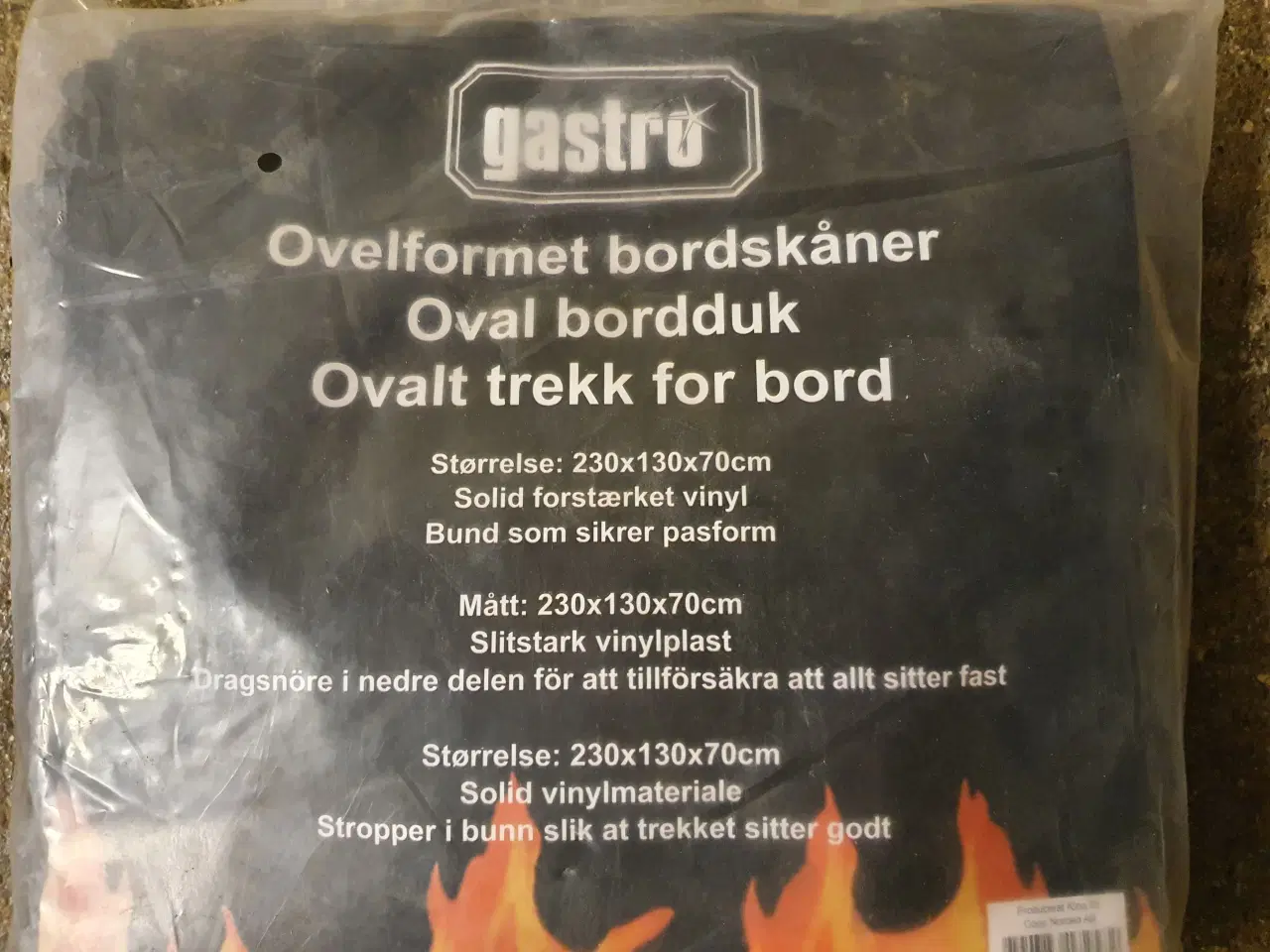 Billede 2 - Gastro ovalformet borddug/overtræk til havebord