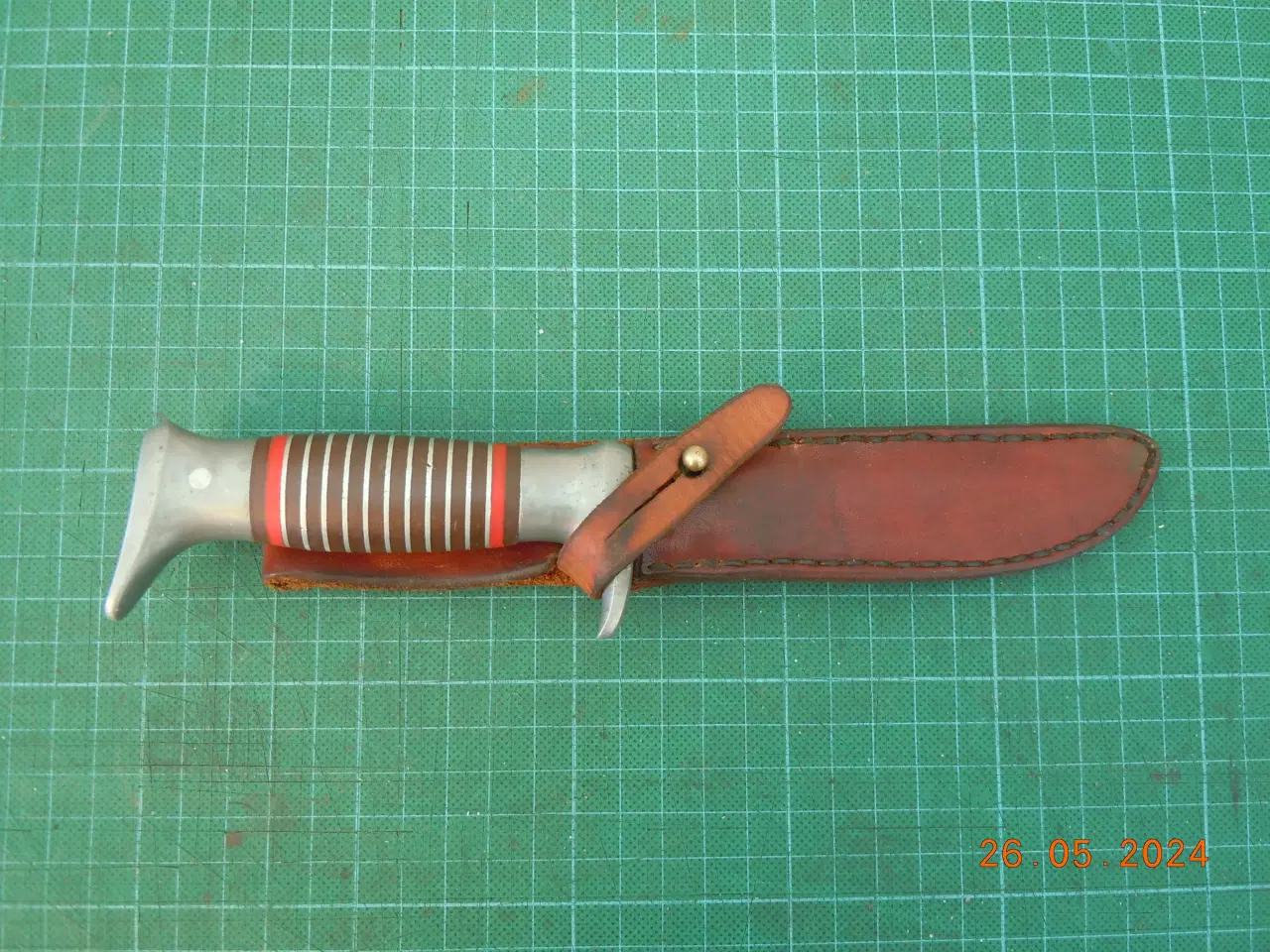 Billede 1 - Jagtdolk/fiskekniv 1960 i skede.