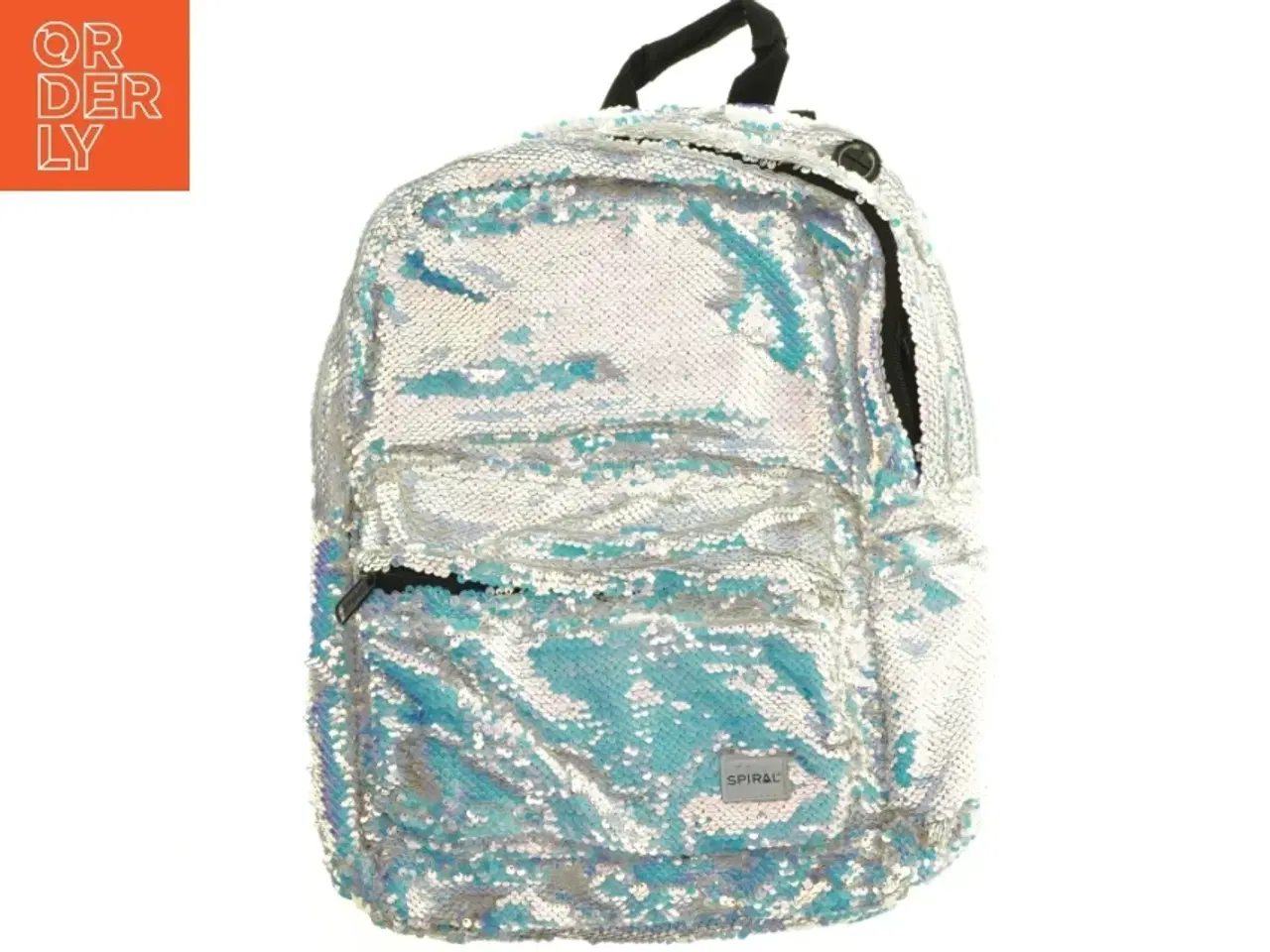 Billede 1 - Pailletdekoreret rygsæk fra Spiral Uk (str. 45 x 35 cm)