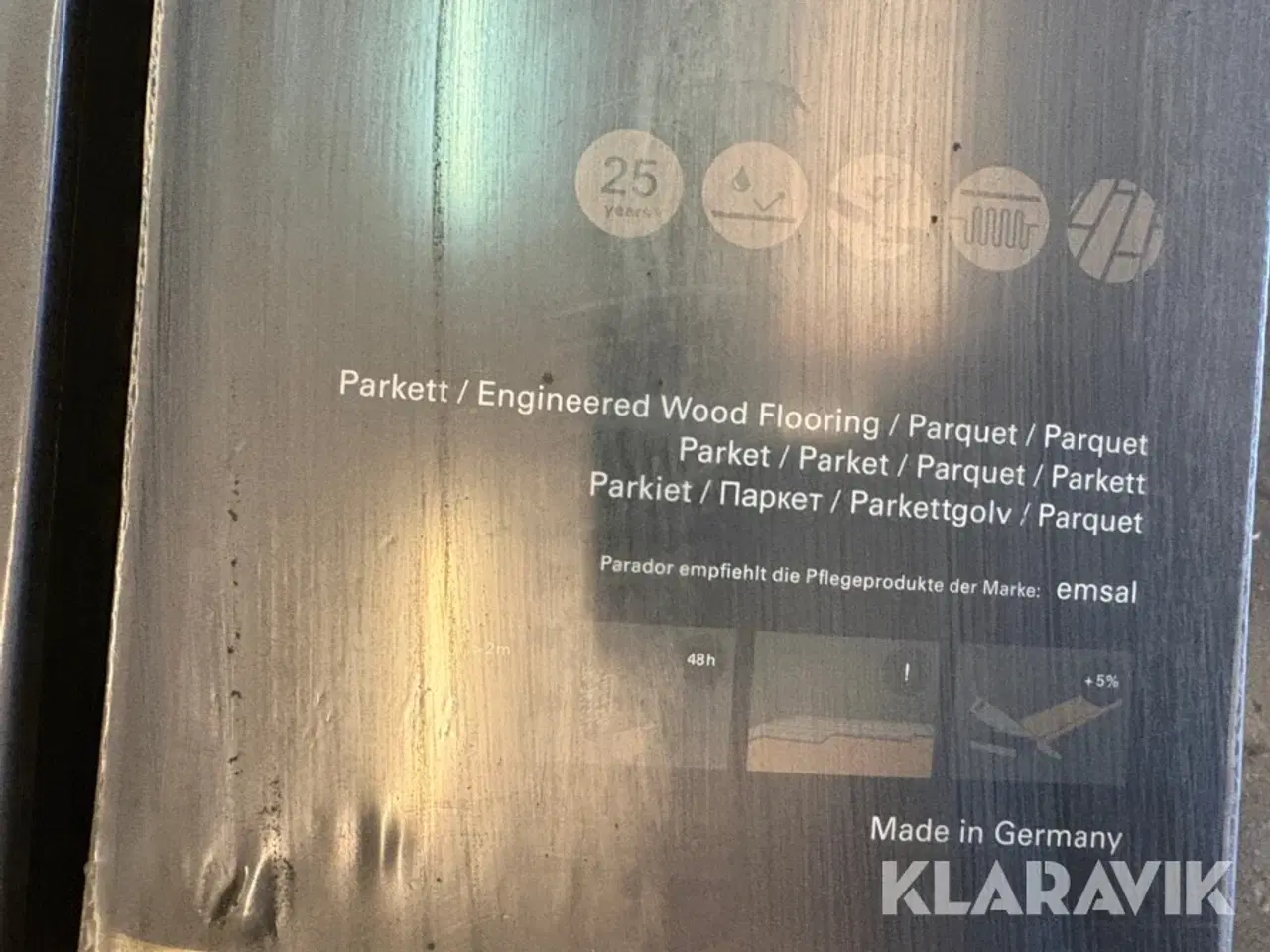 Billede 5 - Lamel Parket gulv Parador Grå eg kalk