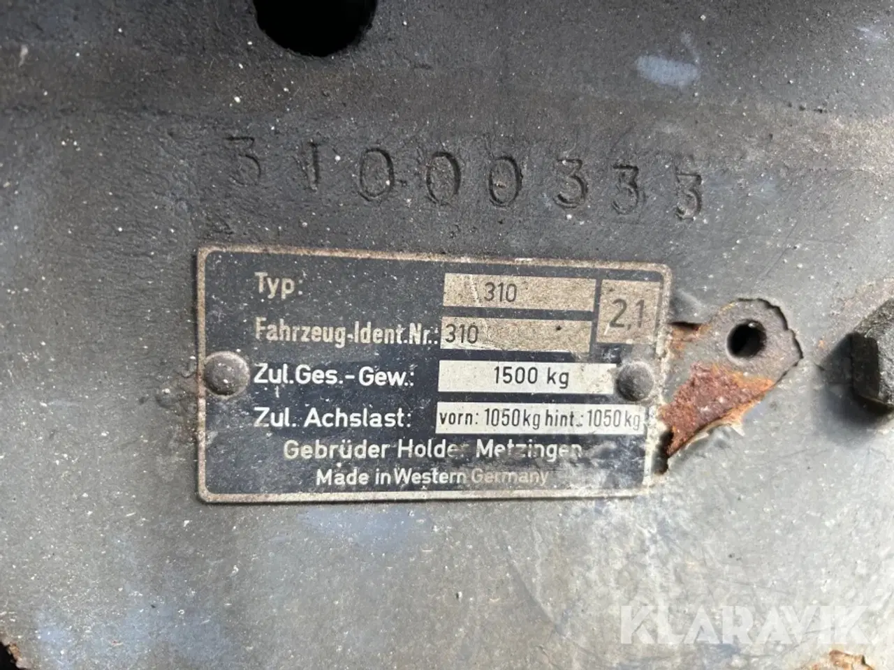 Billede 4 - Traktor Holder 310 4X4