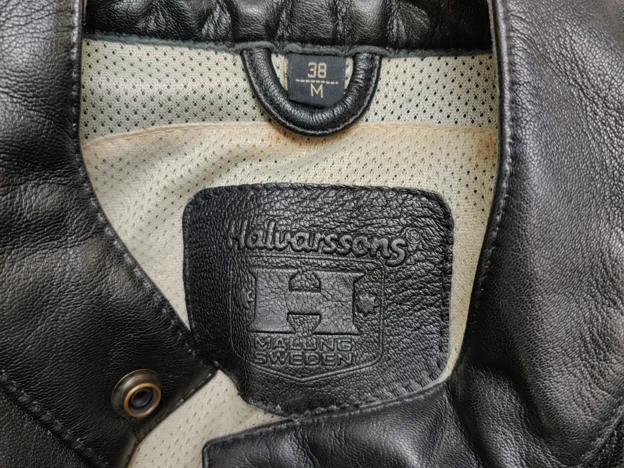 Billede 1 - Halvarssons motorcykel jakke i læder