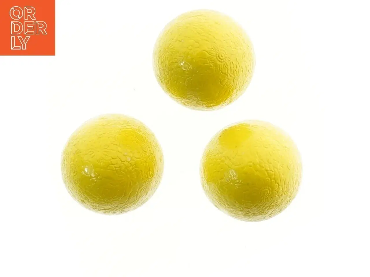 Billede 2 - Dekorative gule æg (str. 3 stk 12,5 cm)