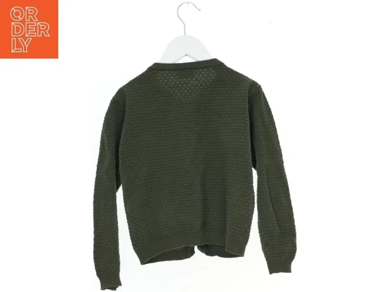 Billede 2 - Grøn cardigan med knapper fra Friends (str. 128)
