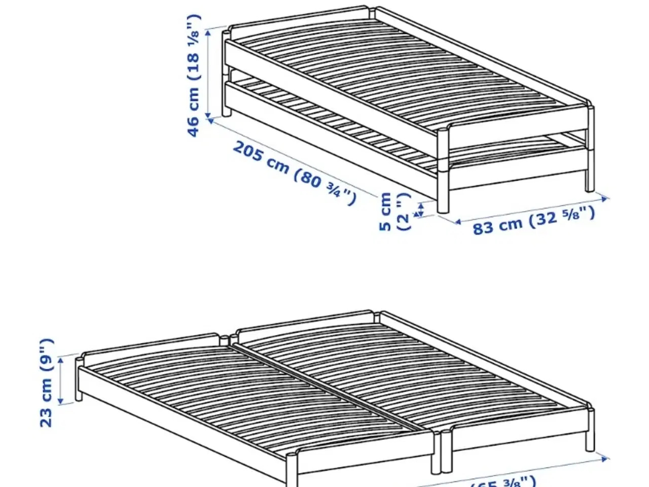 Billede 5 - Stabelbar seng med madrasser