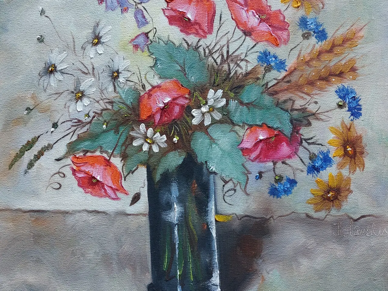 Billede 3 - HARRIET HANSEN ( 1920 - 1987 ) - oliemaleri