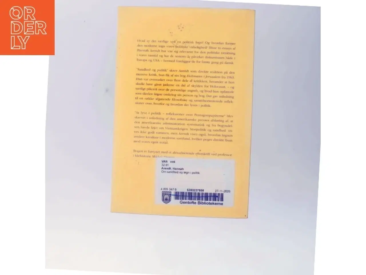 Billede 3 - Om sandhed og løgn i politik af Hannah Arendt (Bog)