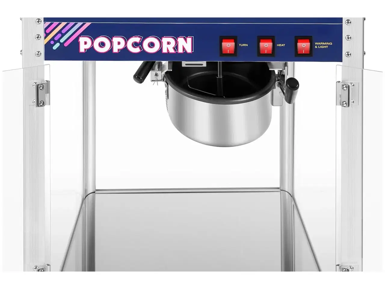 Billede 3 - Popcornmaskine 88 L – 1350 W – blå – 8 ounce