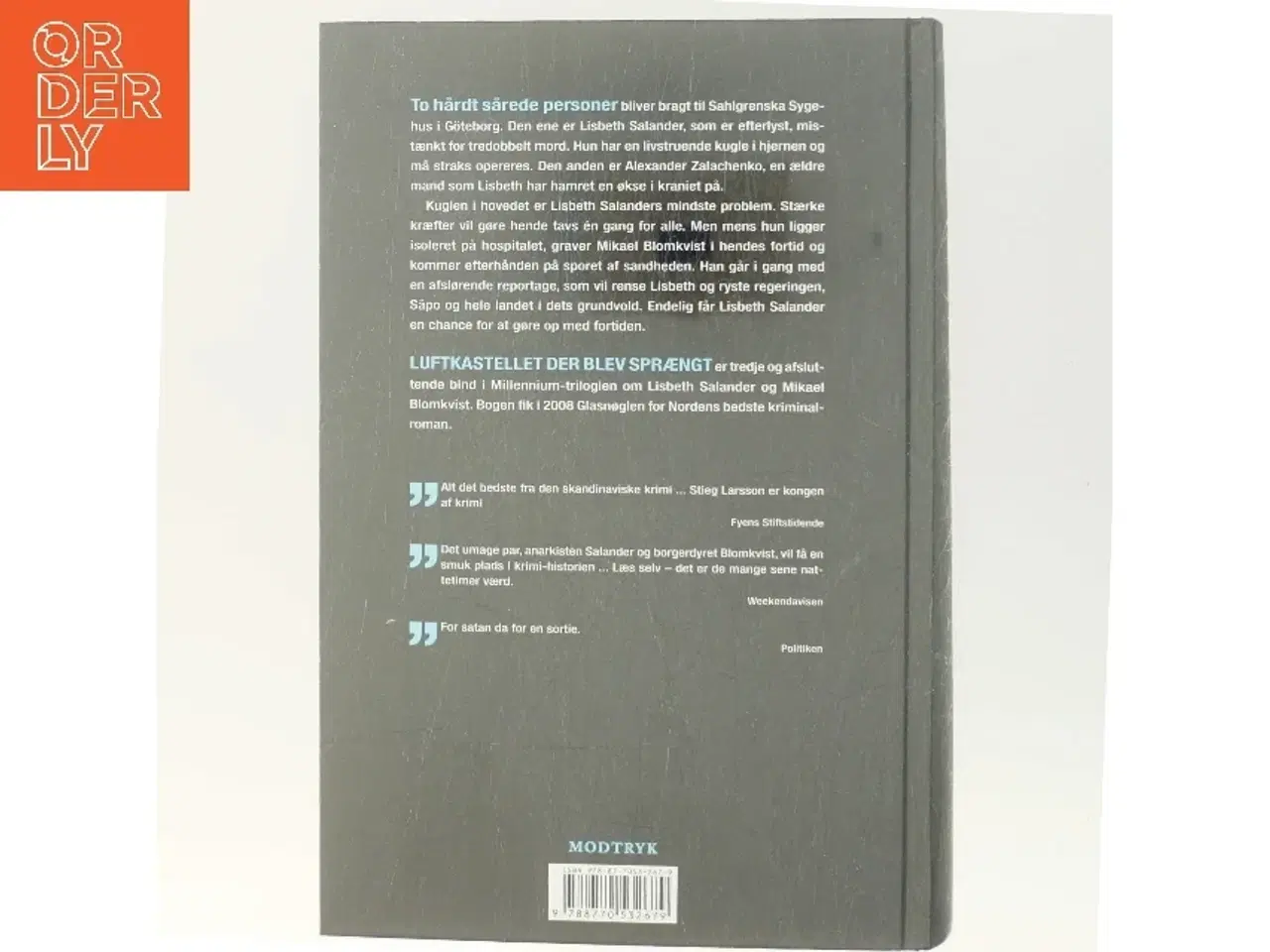 Billede 3 - Luftkastellet Der Blev Spr&#195;&#166;ngt (in Danish) af Stieg Larsson (Bog)