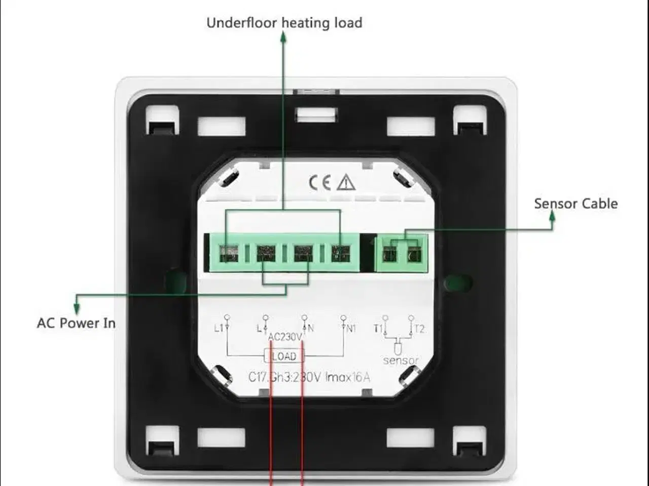 Billede 3 - Thermostat 220V c17gh3 wifi