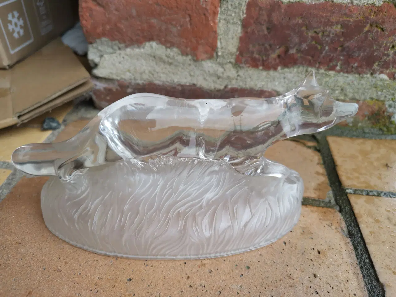 Billede 2 - Flot Cristal d'Arques Glas figur af en ræv