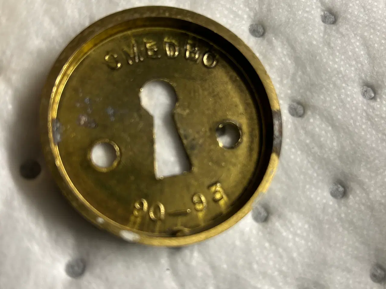 Billede 2 - Messing dørgreb, SMEDBO, massive