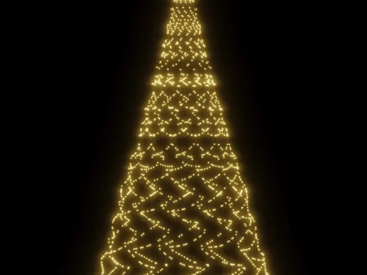 Billede 3 - Juletræ til flagstang 3000 LED'er 800 cm varmt hvidt lys