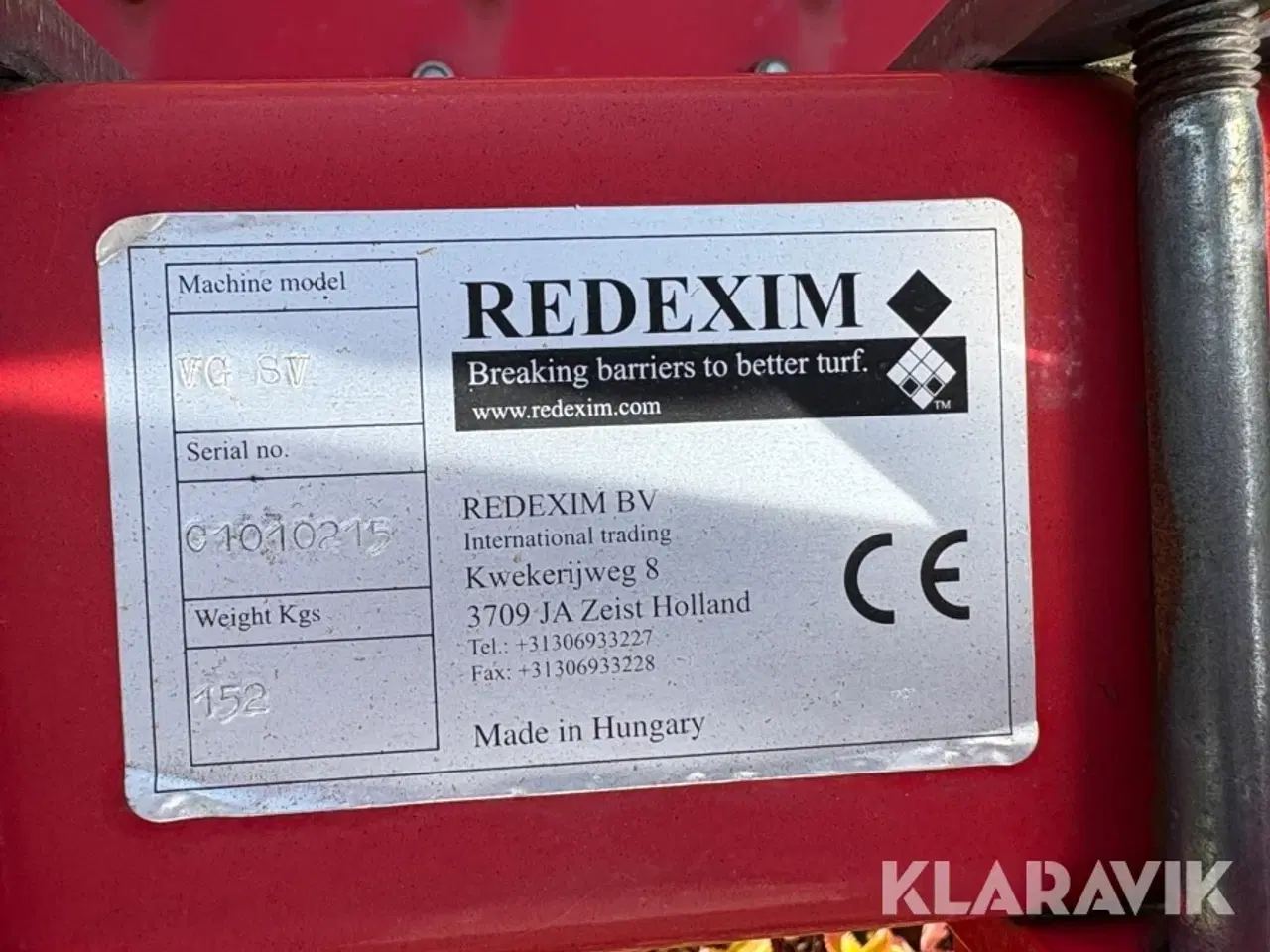 Billede 5 - Fejemaskine Redexim VG SV