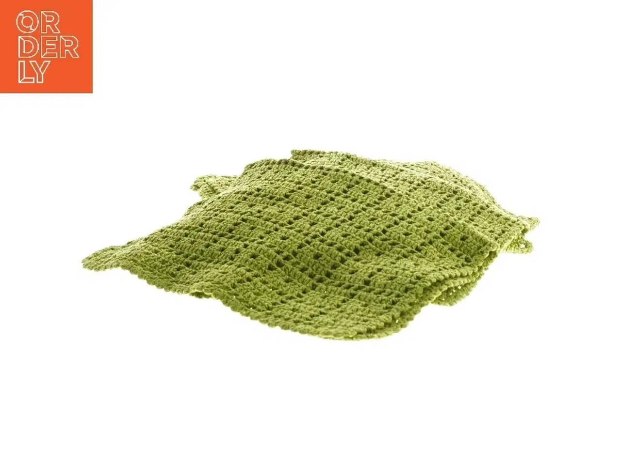 Billede 2 - Hæklet grøn klud (str. 26x36 cm)