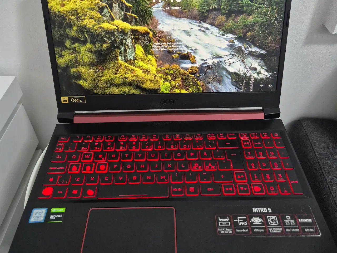 Billede 1 - Acer Nitro AN515-54 Gaming Laptop + Ekstra Nyt Bat