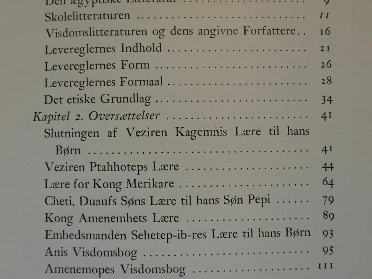 Billede 3 - ægyptiske leveregler, ved c. e. sander-hansen, emn