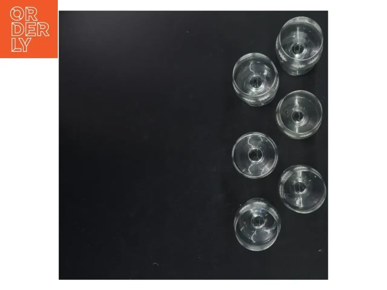 Billede 2 - Vinglas med blomstermønster (str. 13x6 cm)