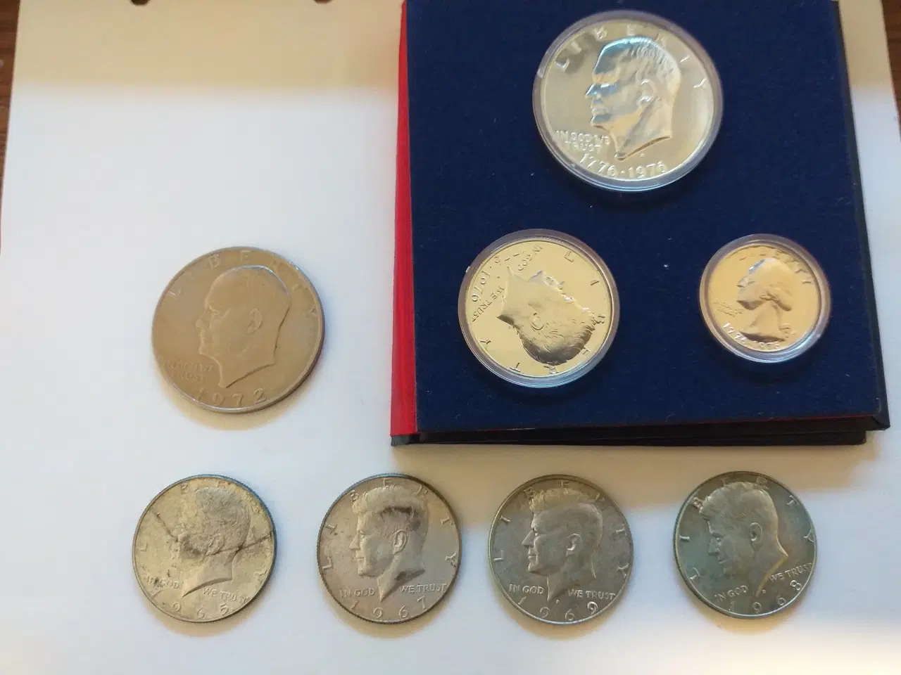 Billede 1 - USA 1776-1976 Erindrings møntsæt i Proof sølv mm.