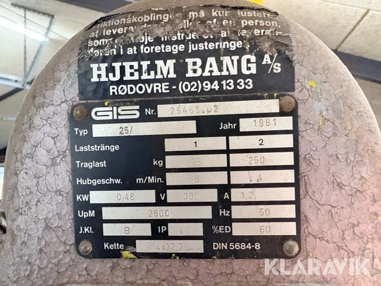 Billede 12 - Løfte talje GIS 25/