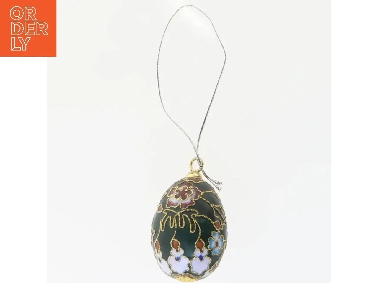 Billede 1 - Dekorativt emalje æg (str. 6 cm)