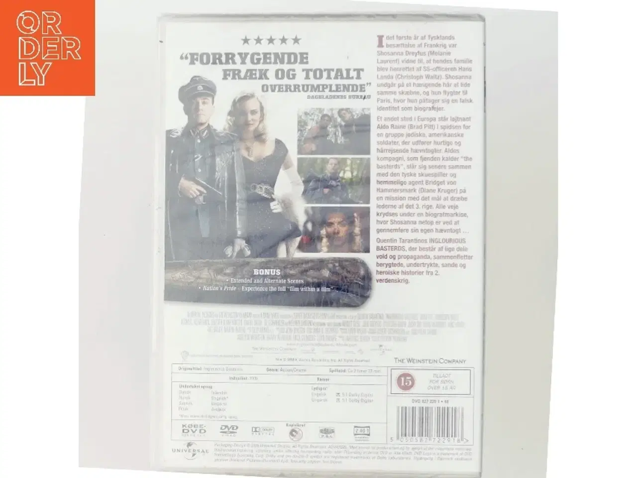 Billede 3 - Inglourious Basterds med Brad Pitt (DVD)