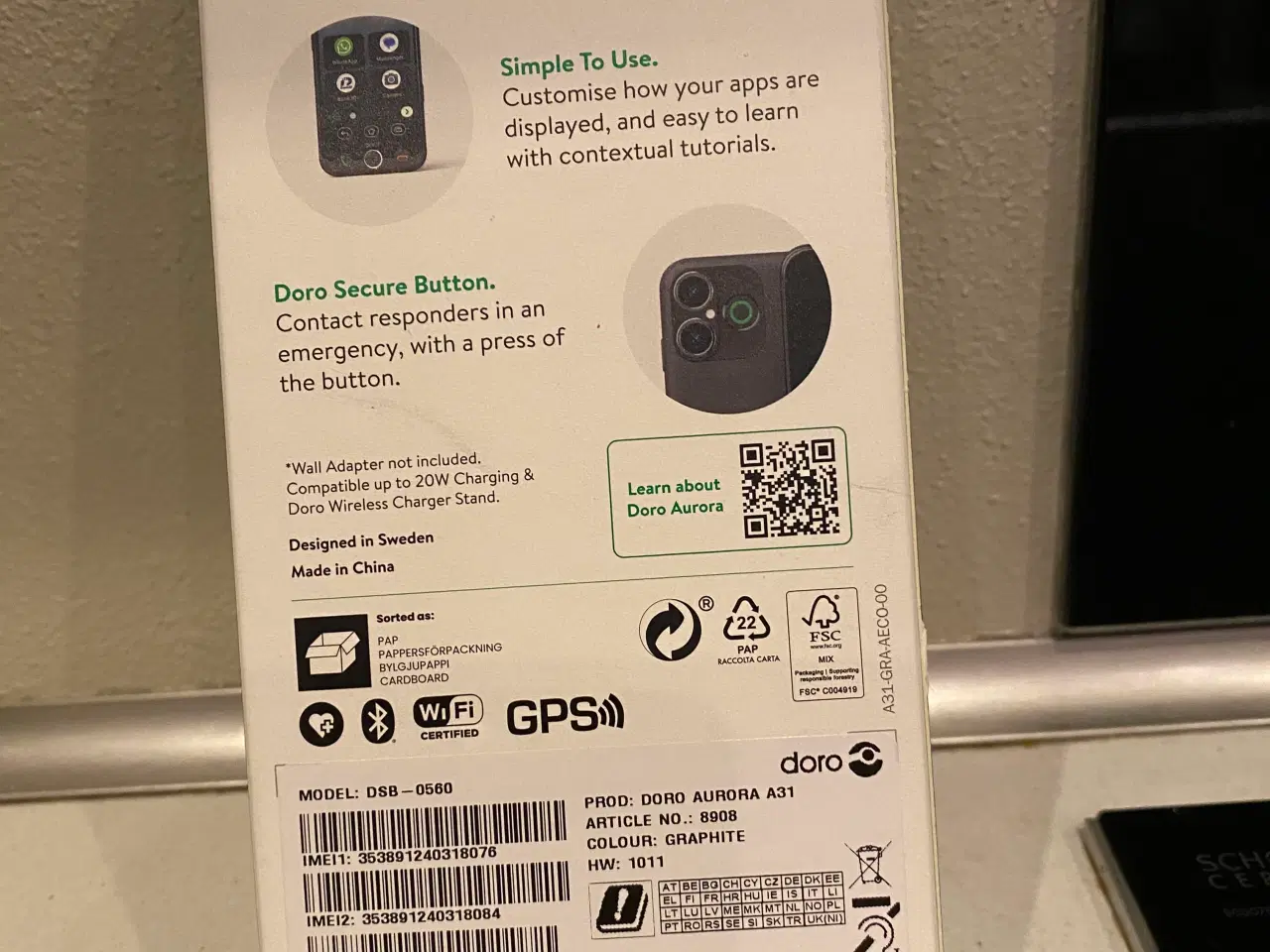 Billede 2 - DORO A31 AURORA
