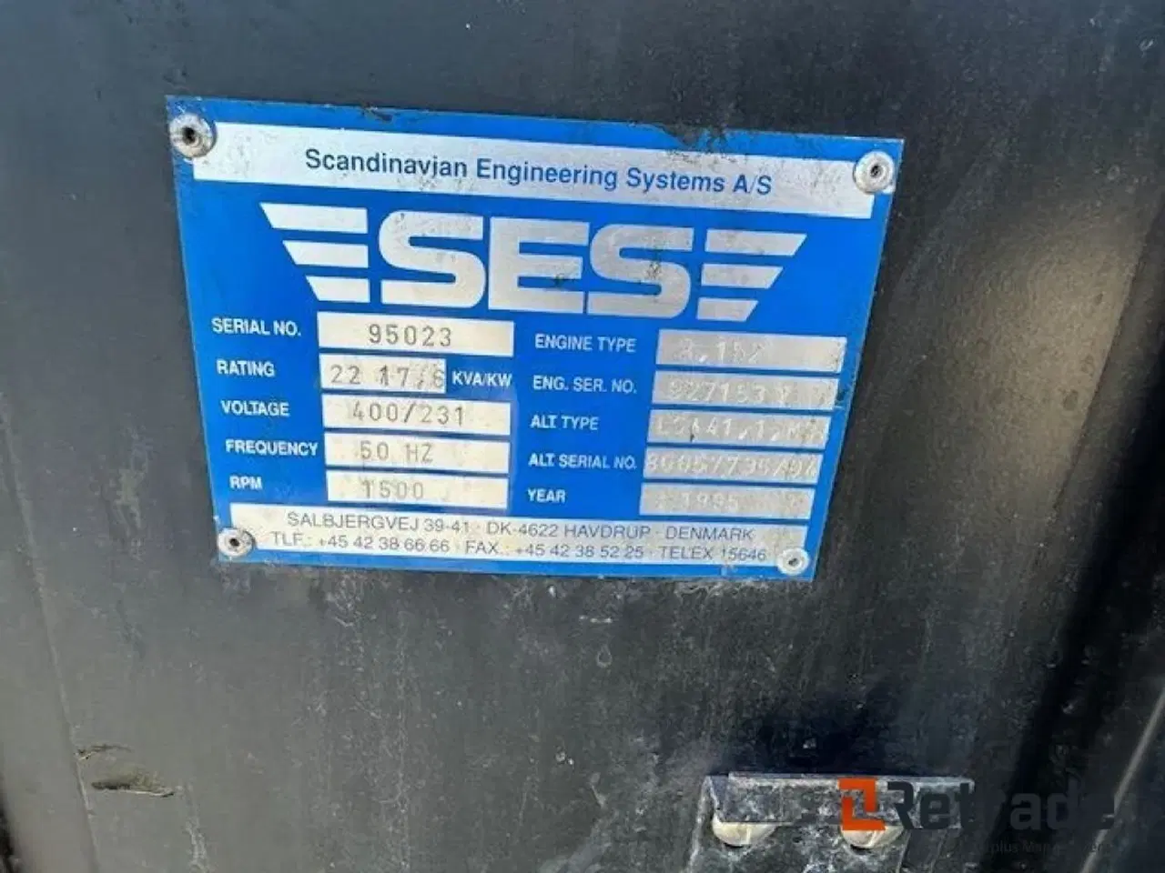 Billede 3 - - - - SES 22 kva i kabinet