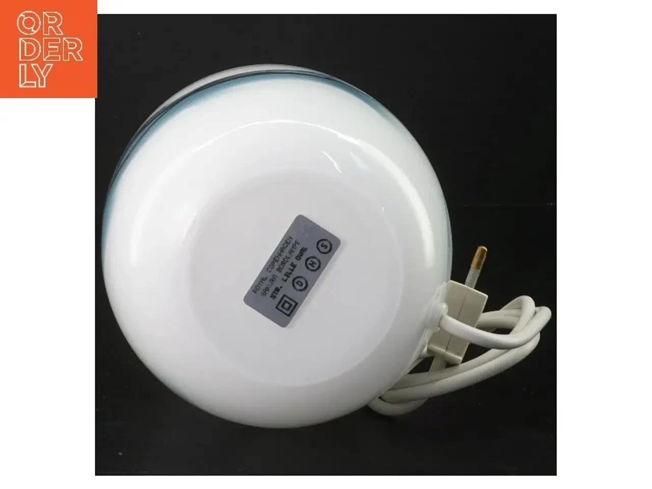 Billede 2 - Bordlampe i glas fra Royal Copenhagen (str. 33 cm)