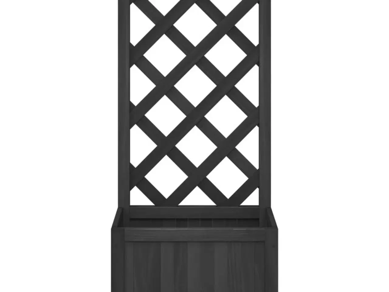 Billede 4 - Plantekasse med espalier massivt grantræ sort