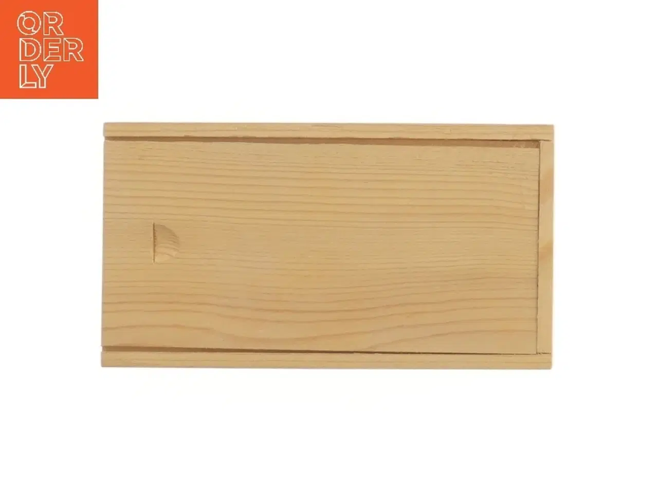 Billede 2 - Skakbrikker i trækasse (str. 17,5x9,5 cm)