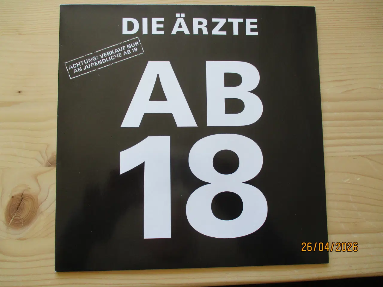 Billede 1 - Die Ärzte - Ab 18 + Punkrock 10" Vinyl + 1987 +