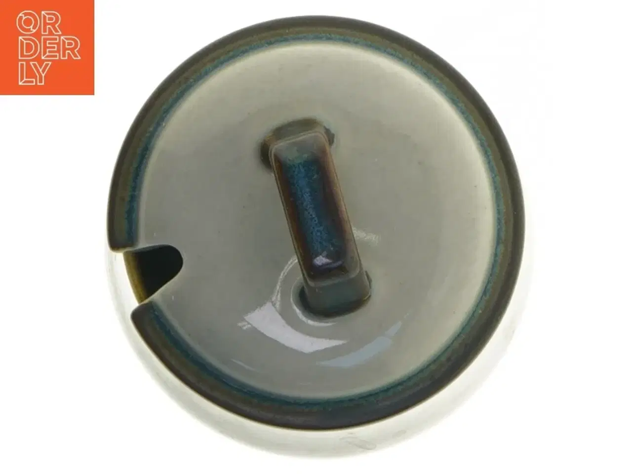 Billede 4 - Stentøj nr 302 sukkerskål/ marmeladekrukke med låg fra Bing &Grøndal (str. Ø 9 cm)