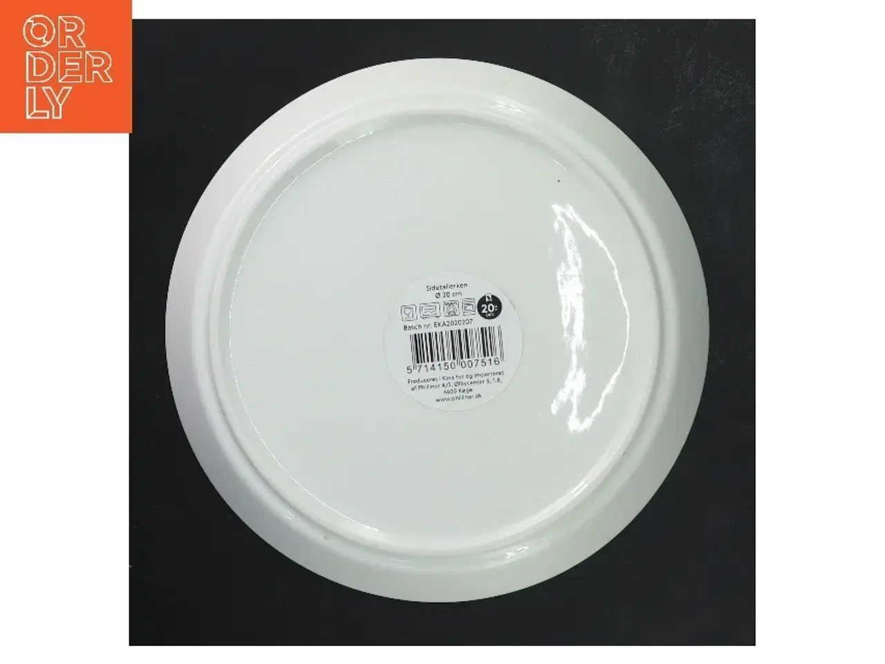 Billede 3 - Hvid sidetallerken Ø 20 cm fra Netto (str. Ø 20 cm)