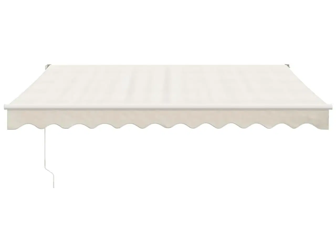 Billede 3 - Foldemarkise manuel betjening 3x2,5 m stof aluminium creme