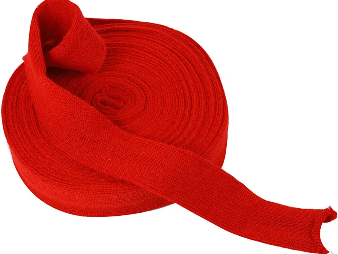 Billede 1 - Julerød Tubestrik 40 mm - 10 m Rulle til Håndarbejde