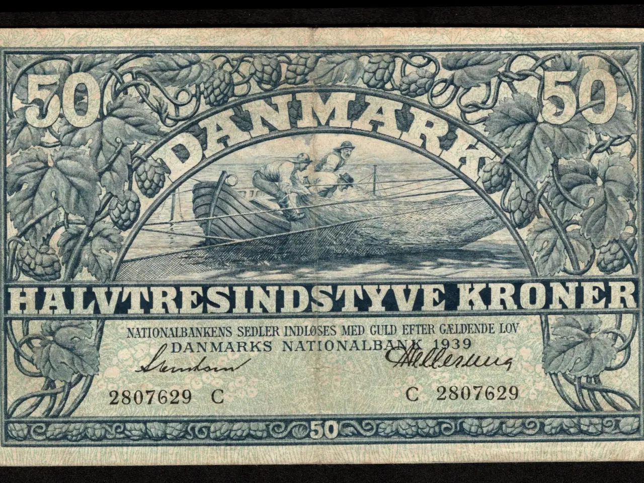 Billede 1 - 50 Kr Seddel 1939 C