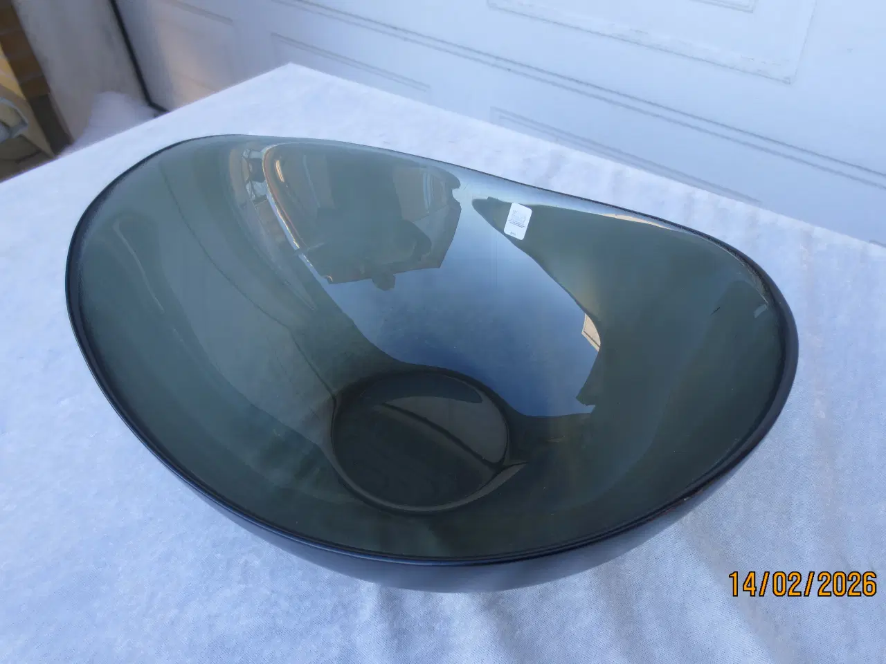 Billede 1 - 1 stk Holmegaard Skål Mørkegrøn 