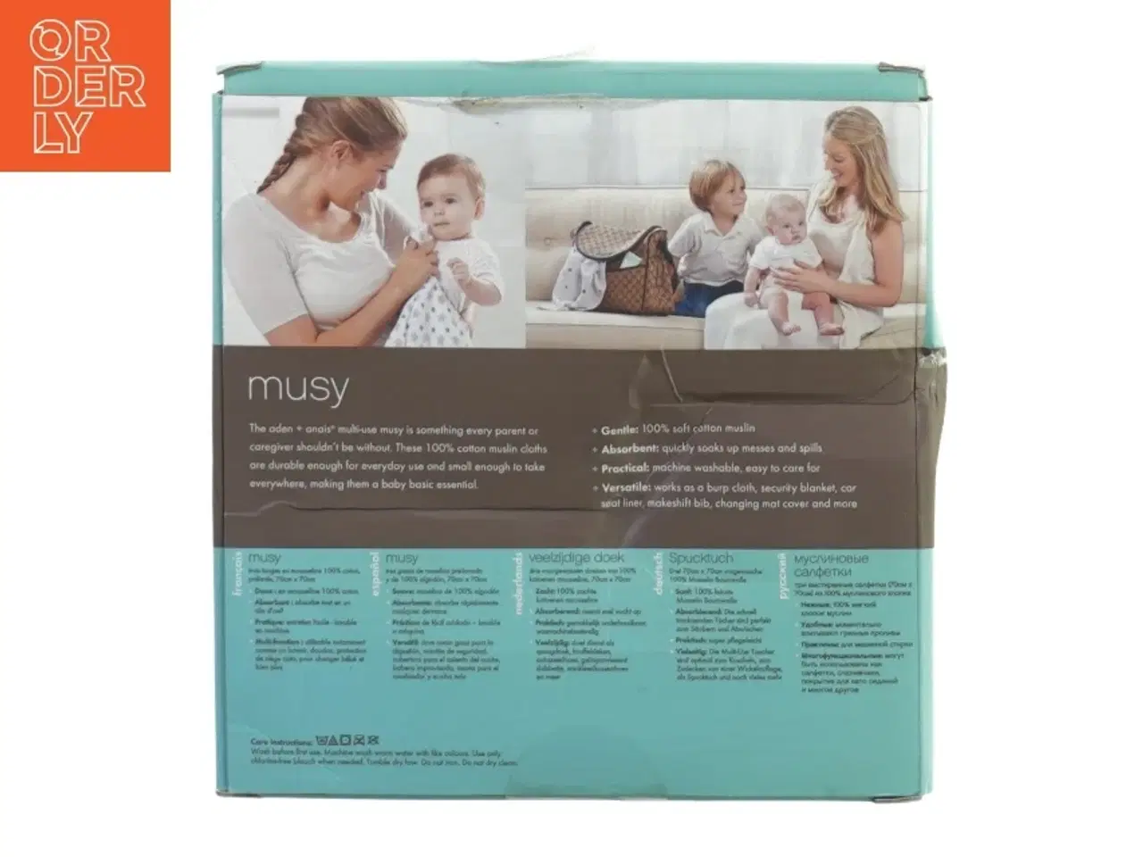 Billede 2 - Musy stofbleer fra Aden + Anais (str. 70x70cm)
