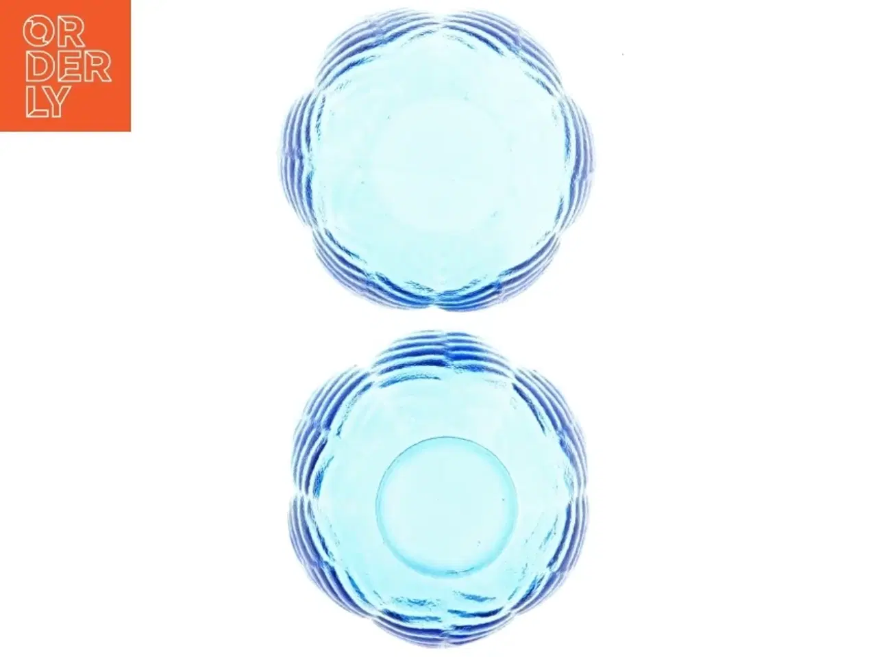 Billede 2 - Blå glasskåle (str. Ø 13 cm)