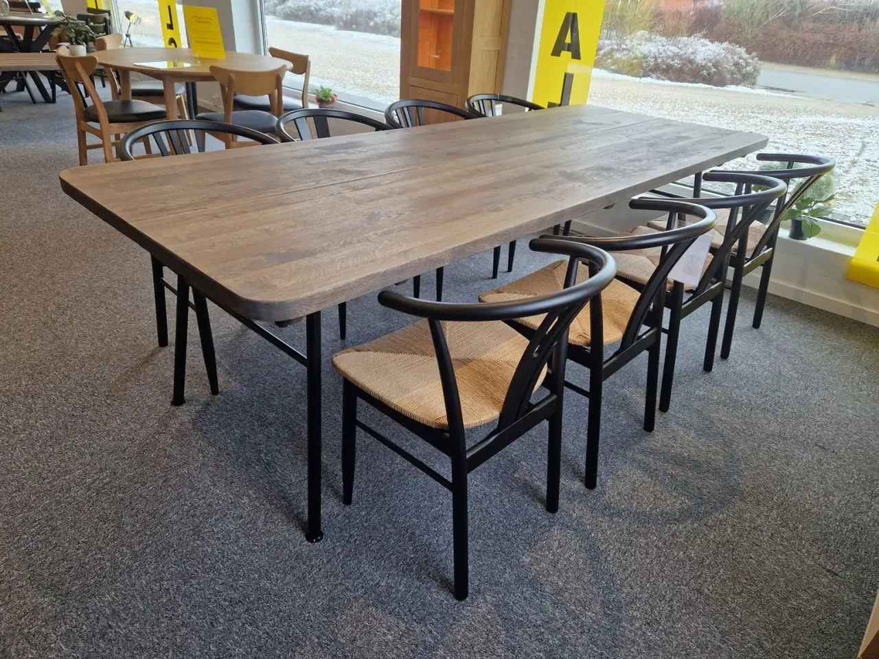 Billede 1 - Nyt stort plankebord 40 mm massivt egetræ 