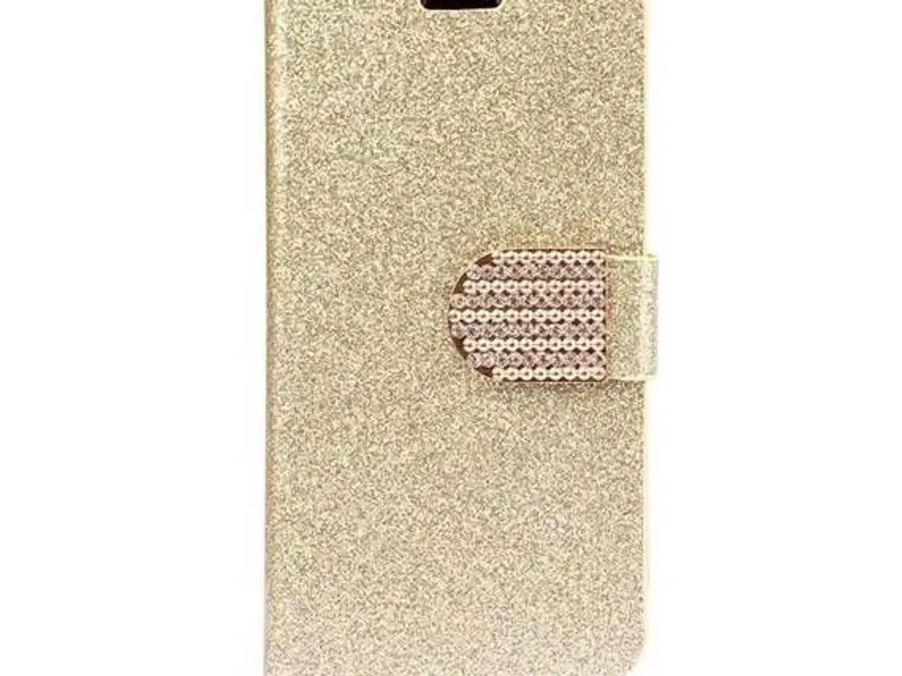 Billede 3 - Guld glimmer flip cover iPhone 6 6s 7 8 