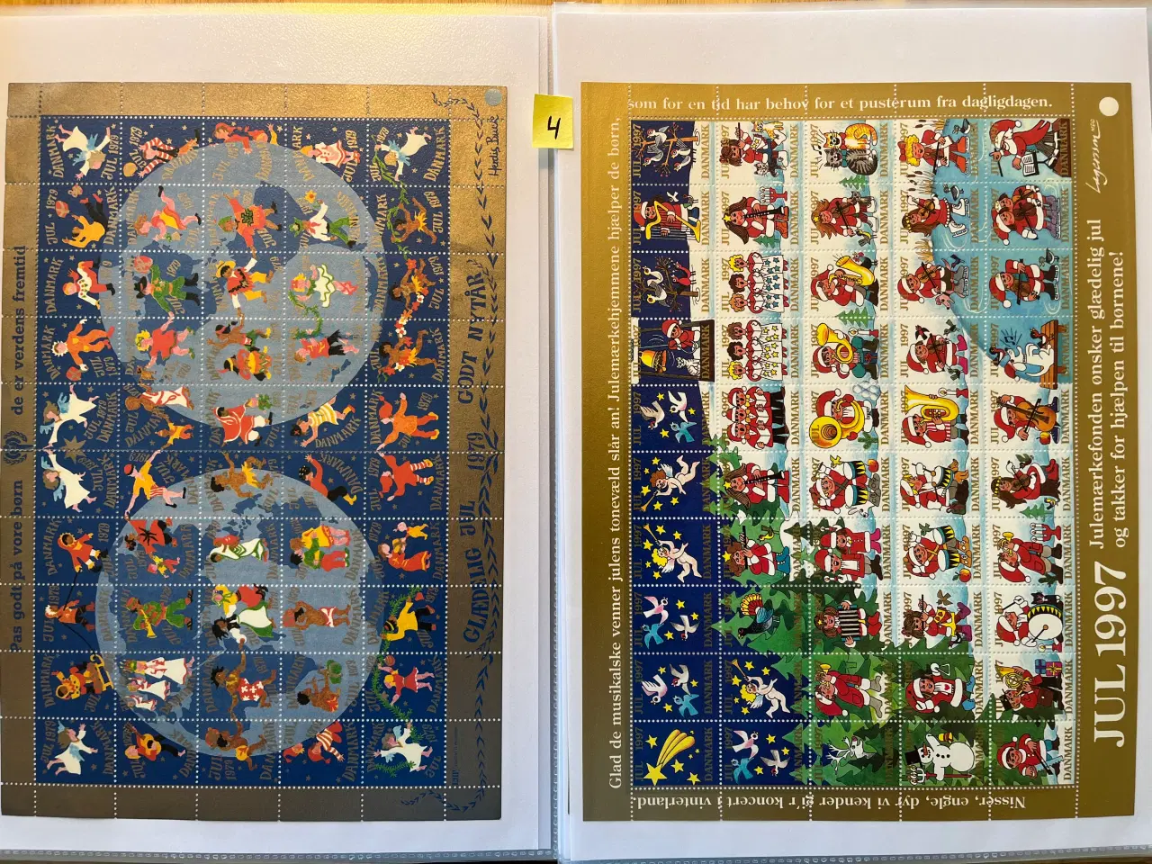 Billede 4 - Julemærkesamling komplet 1904-2012 og 31 helark #4