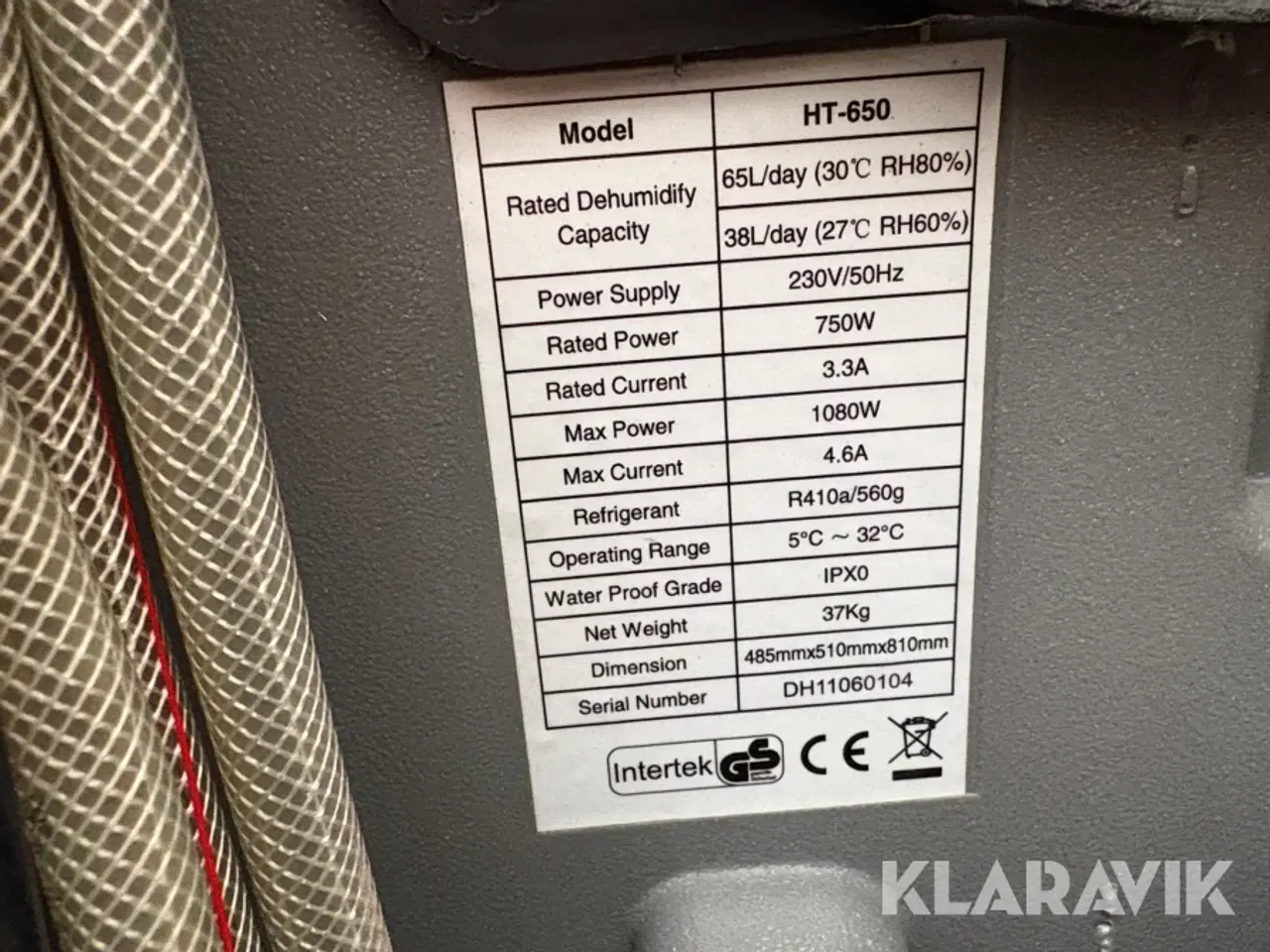 Billede 5 - Affugtere Intertek HT 650 6 styk