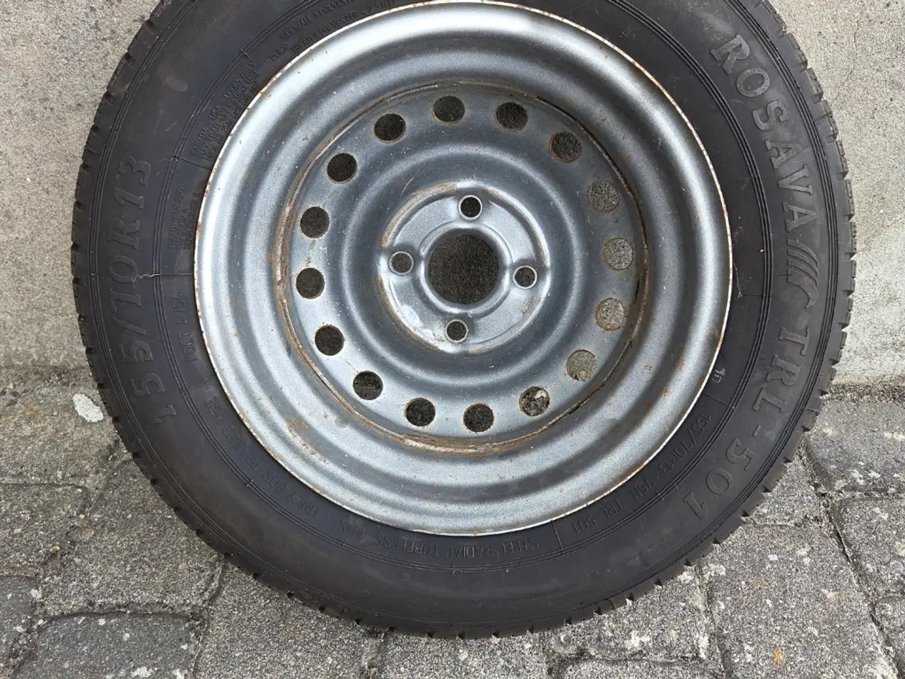 Billede 4 - Trailerhjul 155/70R13 4x100 75N 387 kg komplet