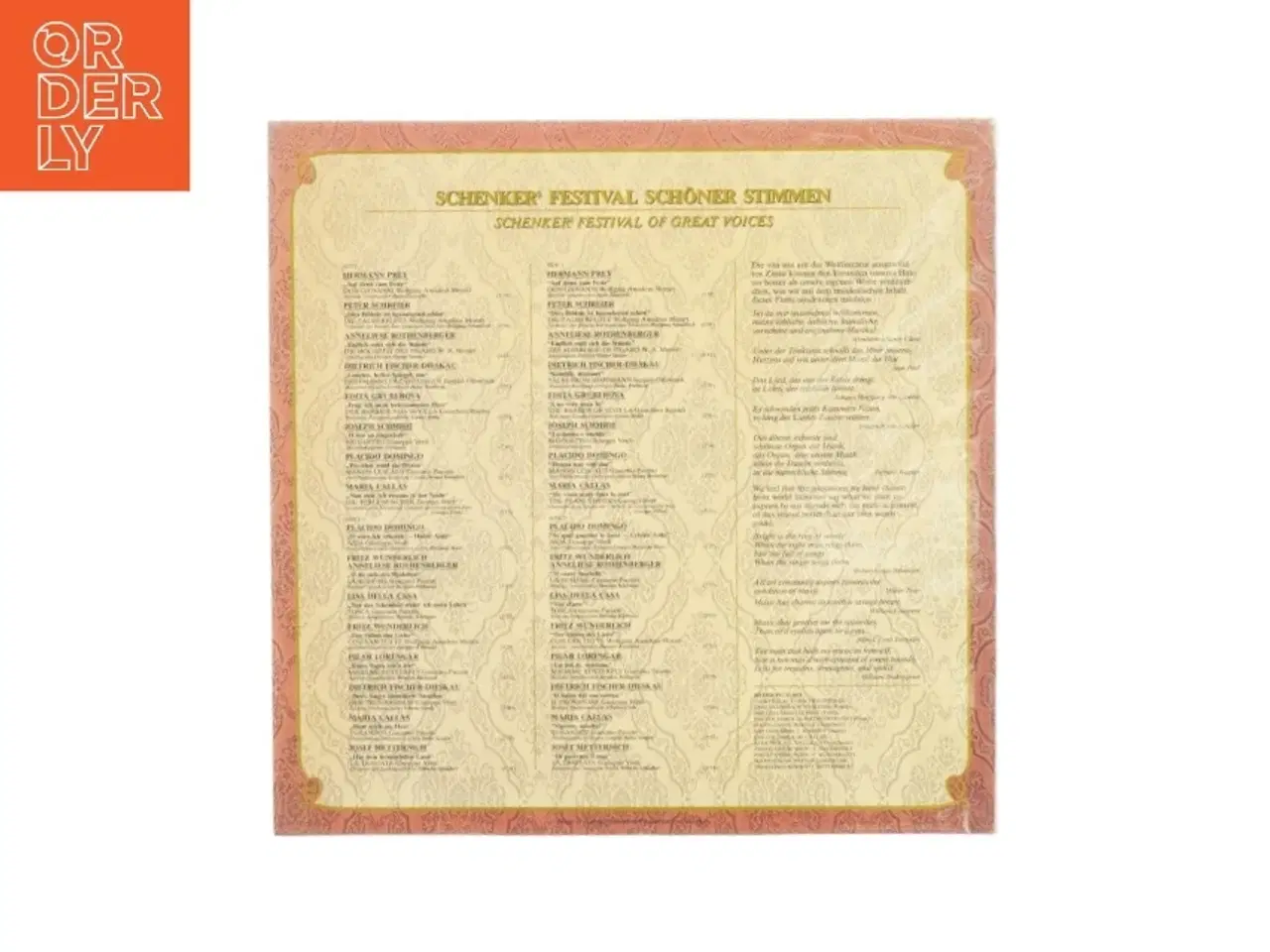 Billede 2 - Schenkers Festival Schner Stimmen vinylplade