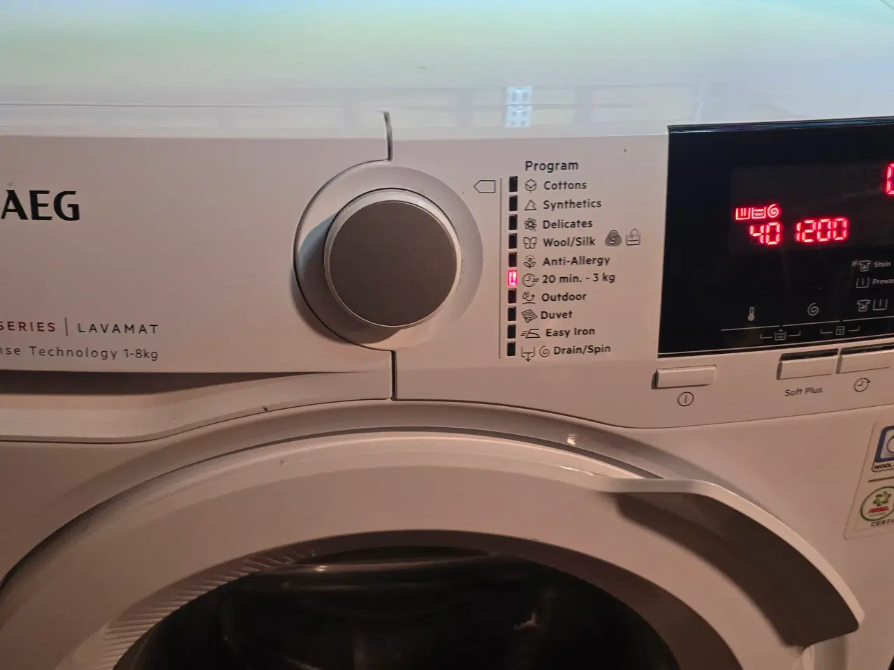 Billede 3 - AEG series 6000 med 24min kort prgm.1600rpm centri
