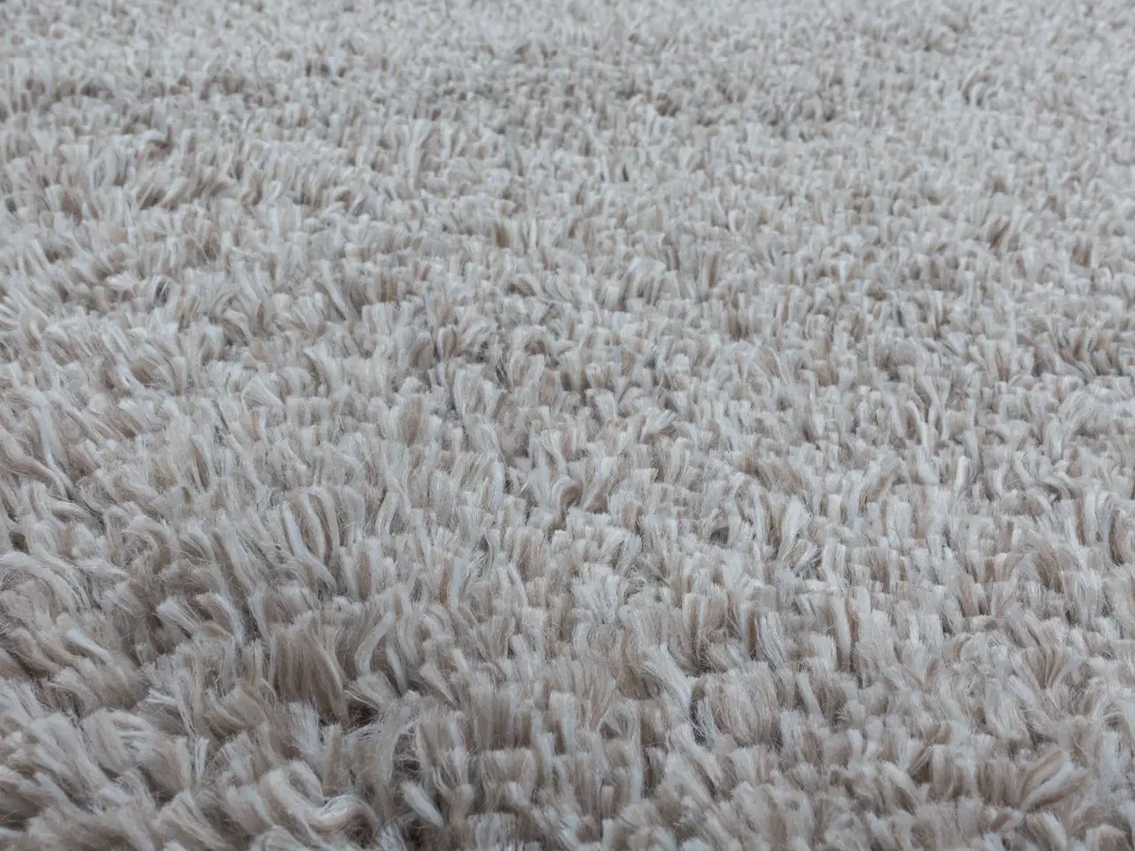 Billede 12 - Fluffy Shaggy tæppe Ensfarvet - Beige - 160x230